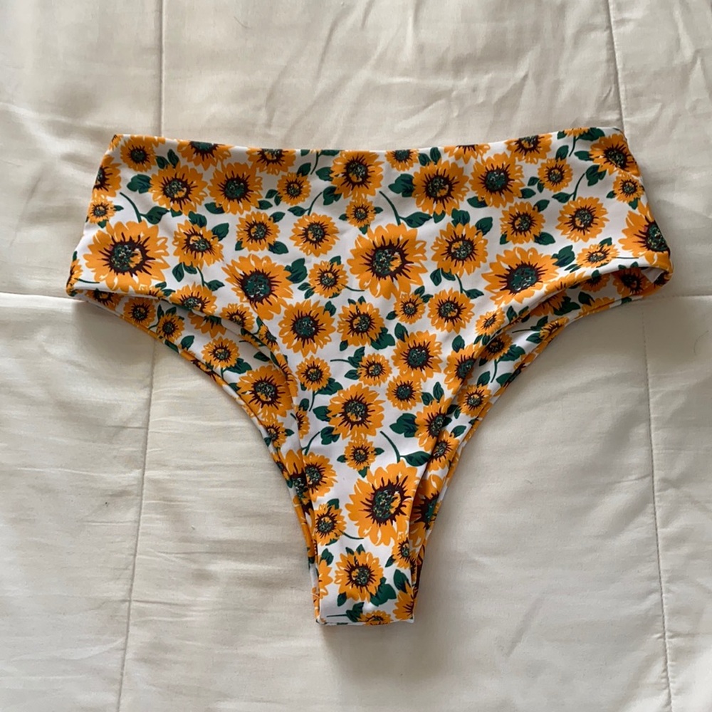 Sunflower high wasted cheeky bikini bottoms